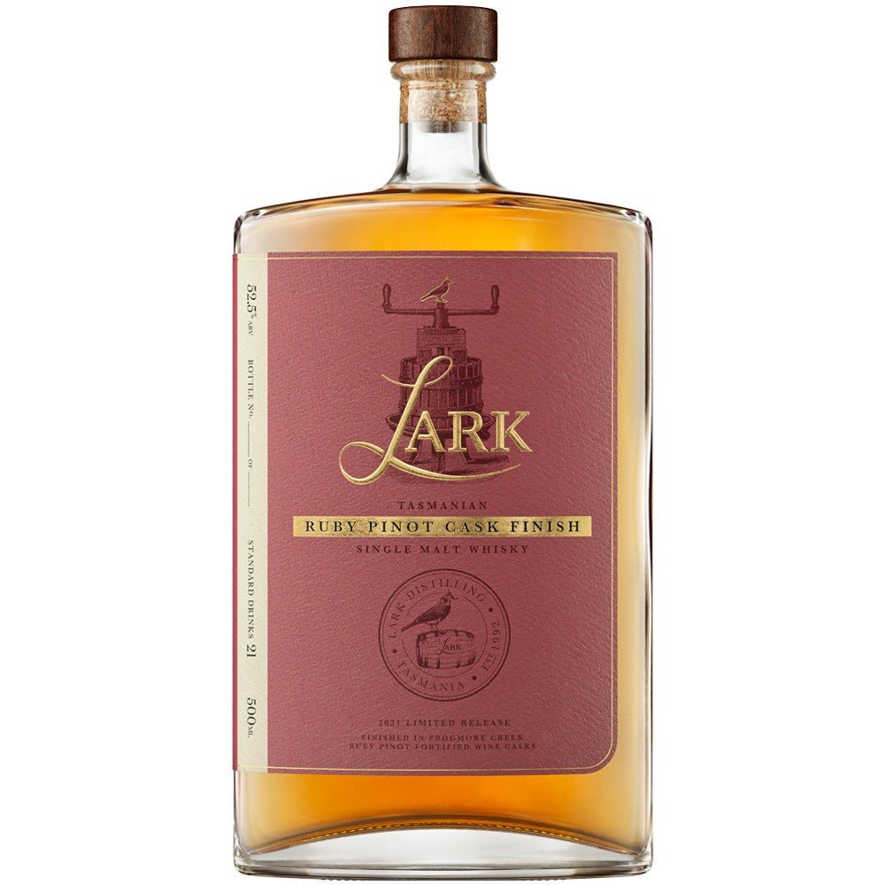 Buy Lark Lark Ruby Pinot Cask Finish Tasmanian Single Malt Whisky (500mL) at Secret Bottle