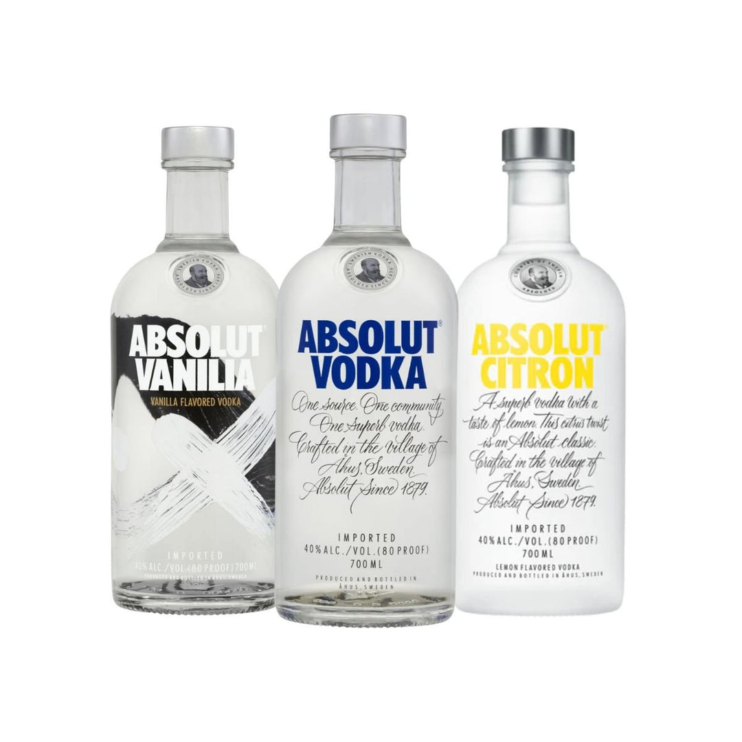 Buy Secret Bottle Absolut Trio (3 x 700ml) at Secret Bottle