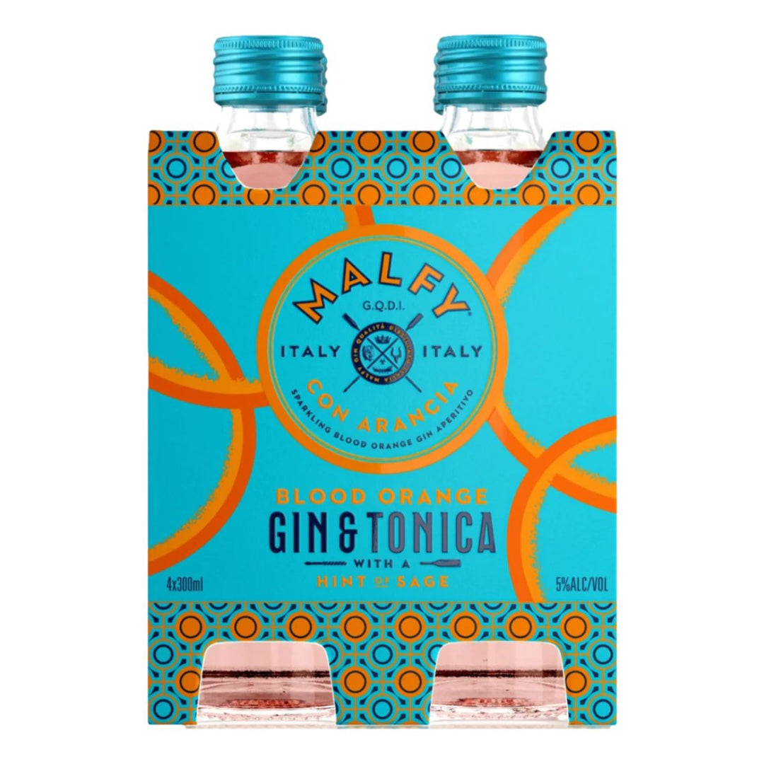 Buy Malfy Malfy Arancia Blood Orange Gin & Tonica (4 x 300mL) at Secret Bottle