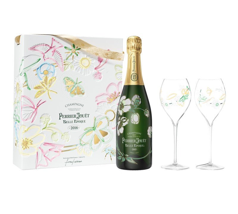 Buy Perrier - Jouët Perrier - Jouët Belle Époque 2016 Champagne Gift Pack with 2 Glasses (750mL) at Secret Bottle