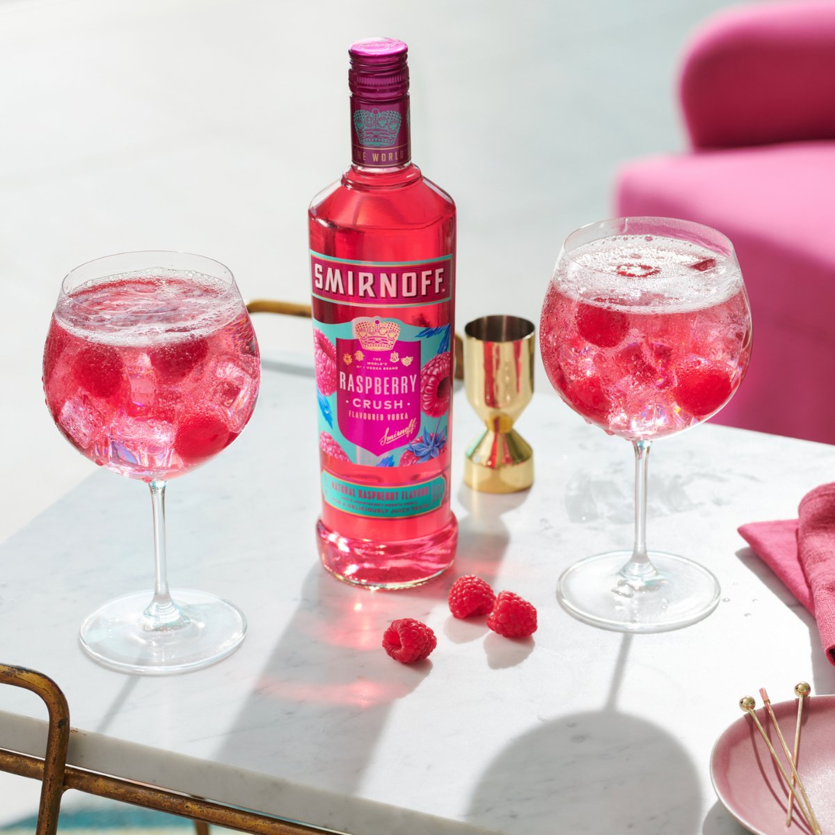 Smirdoff Raspberry Lemon Smirnoff Raspberry Crush (700mL) - Secret Bottle
