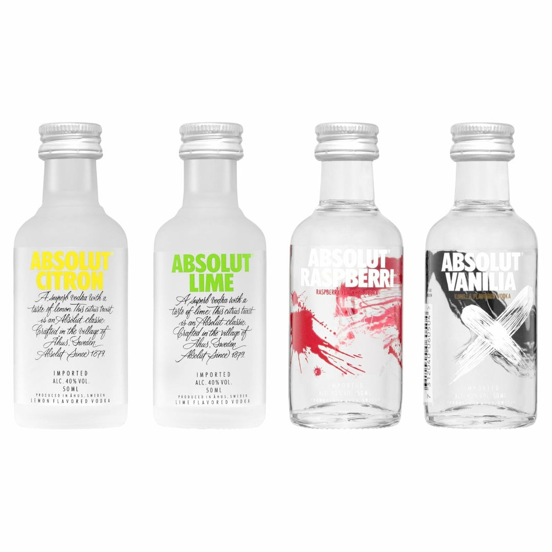 Absolut Flavours Miniature Gift Pack (4 x 50mL) - Flavoured Vodka Gift –  Secret Bottle
