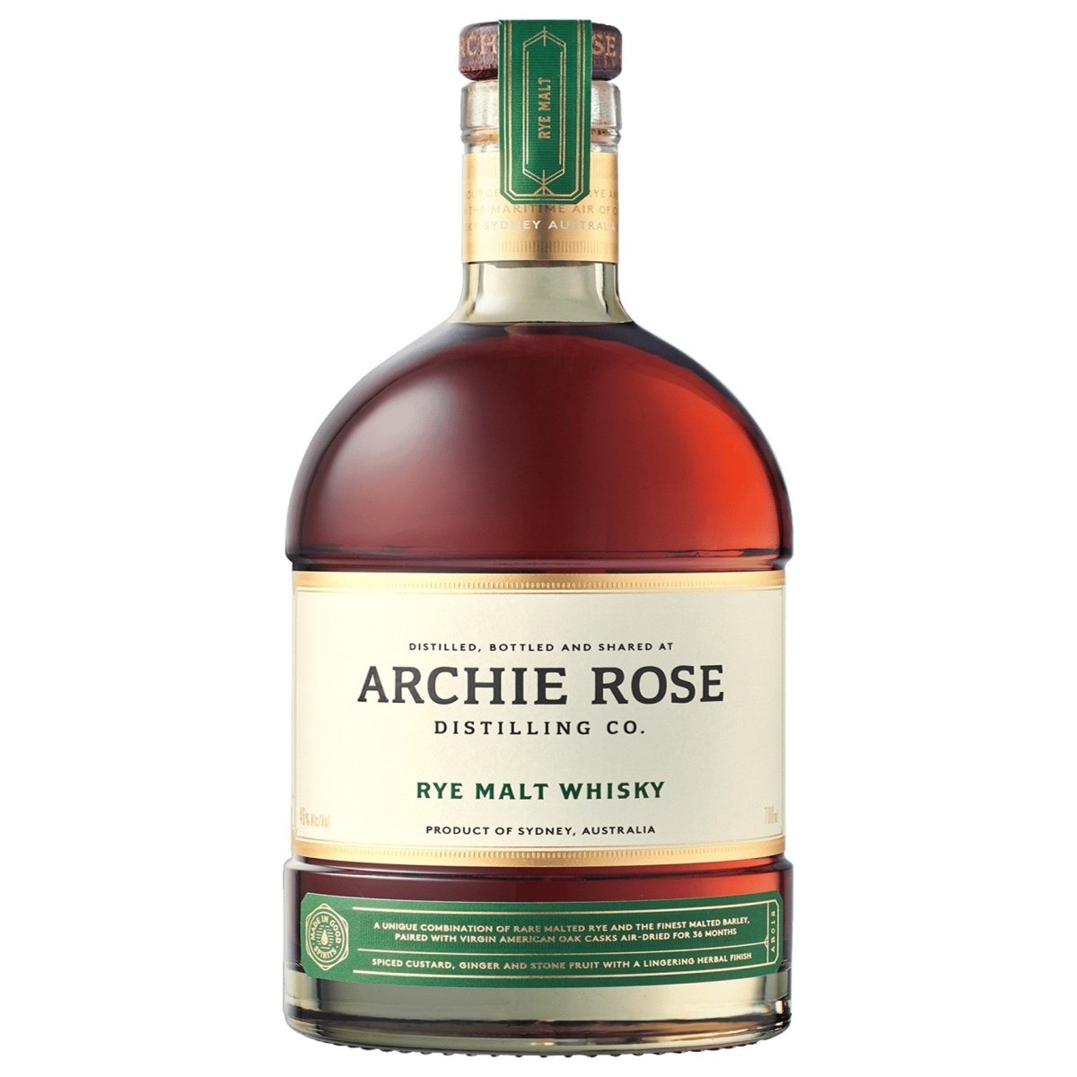 Archie Rye Archie Rose Rye Malt (700mL) – Secret Bottle