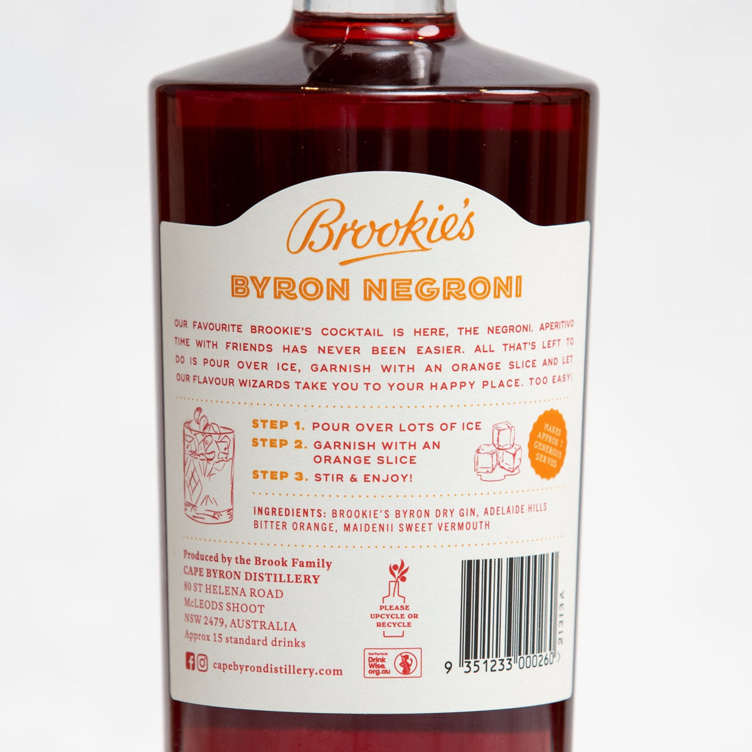 Buy Cape Byron Distillery Brookie's Byron Negroni (700 mL) at Secret Bottle