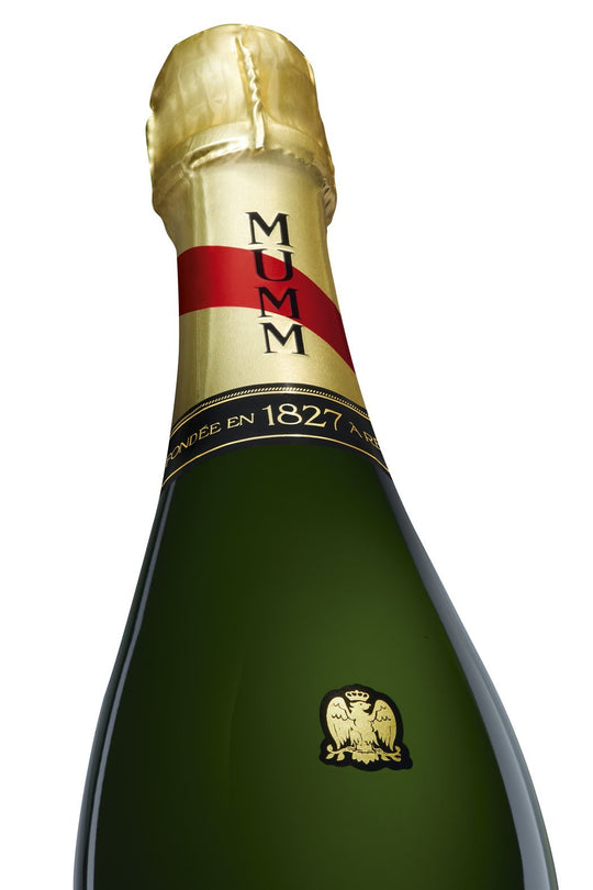 Mumm Cordon Rouge Champagne Gift Pack with 2 glasses Secret Bottle