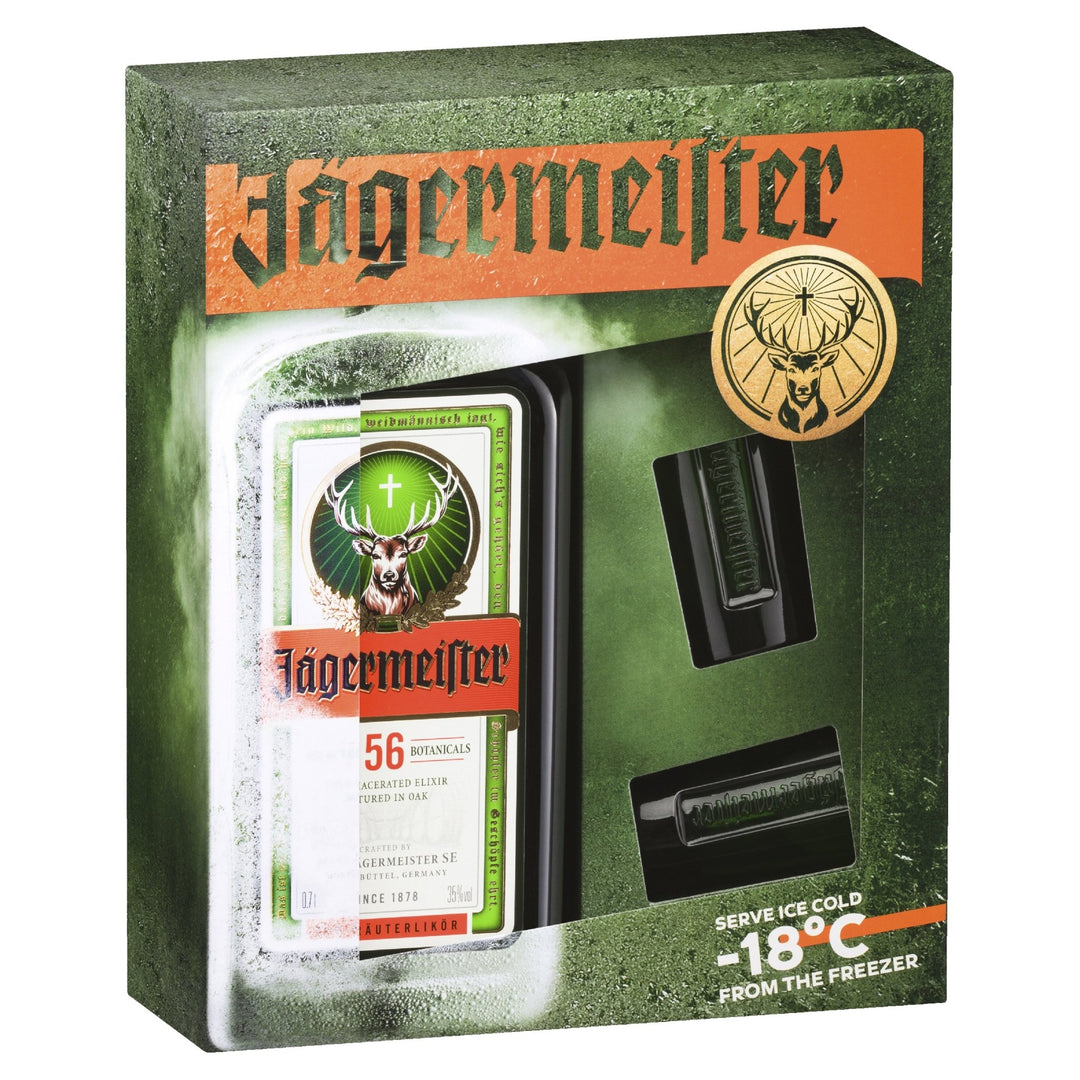 Buy Jägermeister Jägermeister Gift Pack with 2 Shot Glasses (700mL) at Secret Bottle