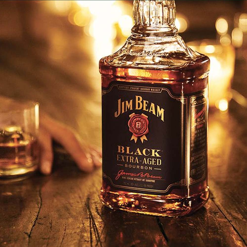 Buy Jim Beam Jim Beam Black Extra-Aged With Rocks Glass (700mL) at Secret Bottle