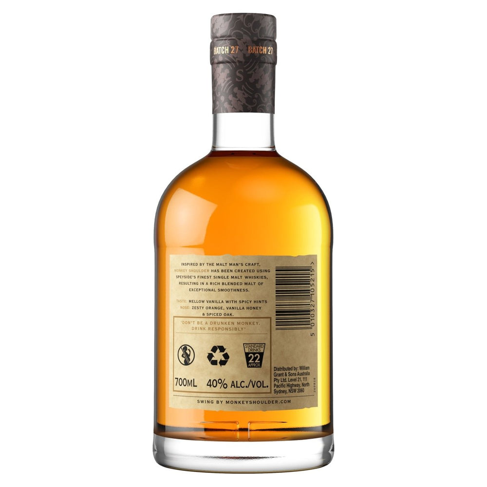 Buy Monkey Shoulder Monkey Shoulder Blended Malt Scotch Whisky (700mL) at Secret Bottle