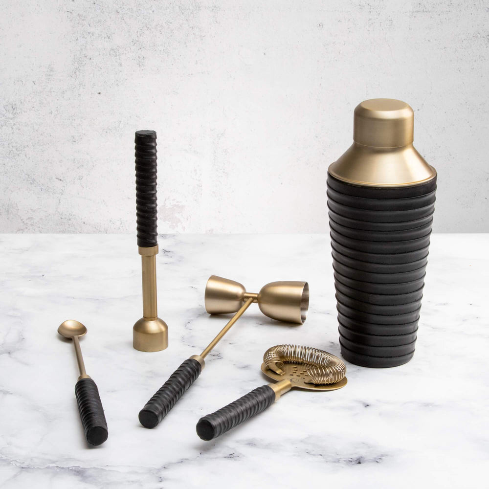 Buy Clinq Premium Leather & Brass Cocktail Toolkit at Secret Bottle