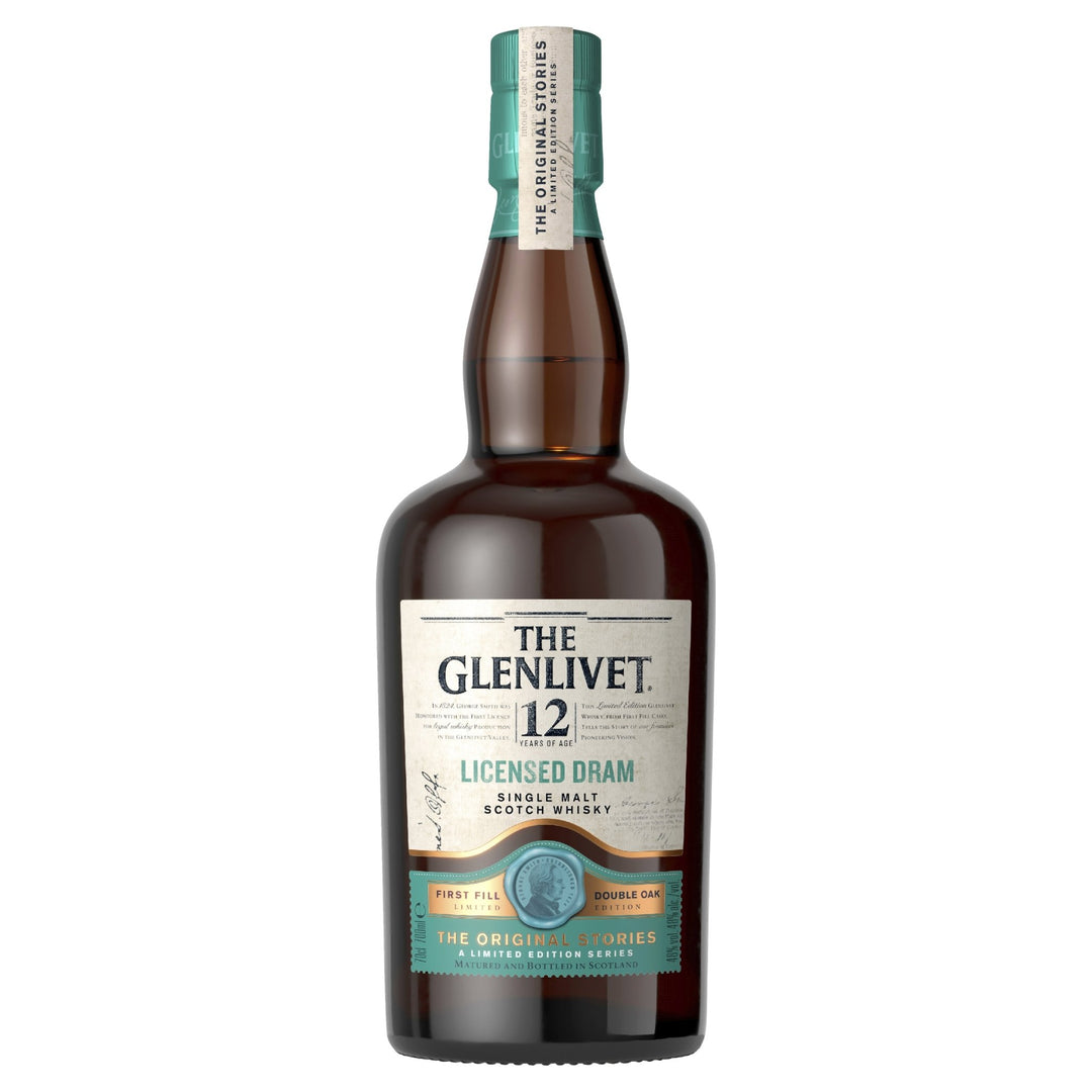 Buy The Glenlivet The Glenlivet 12 Year Old Licensed Dram Limited Edition Single Malt Whisky (700mL) at Secret Bottle