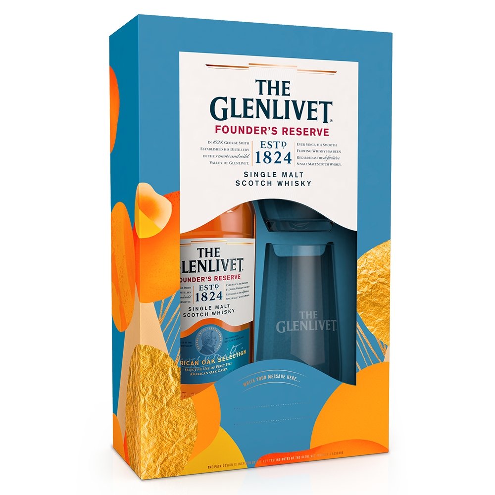 Buy The Glenlivet The Glenlivet Founder's Reserve Glass Pack (700mL) at Secret Bottle